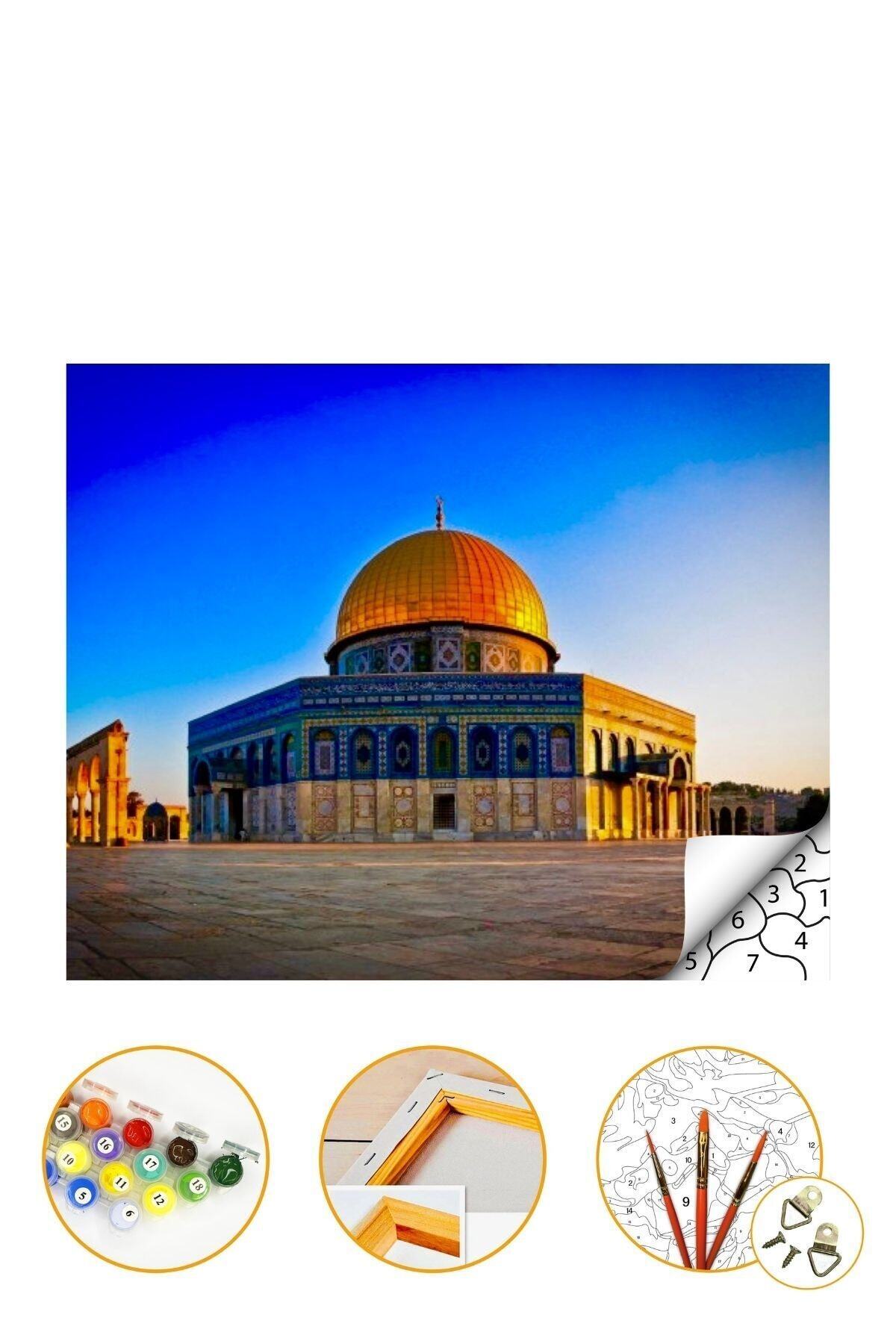 Sayılarla Boyama Seti Kasnaklı 40x50cm Boyalar Ve Fırçalar Dahil