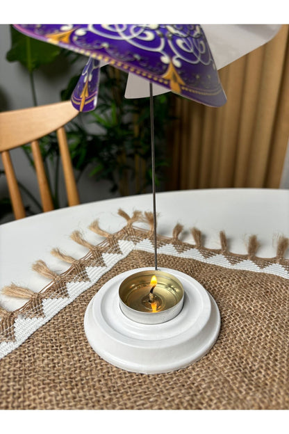 Mum Işığıyla Dönen Semazen - Dönen Mumluk - Isıyla Dönen Mumluk S21