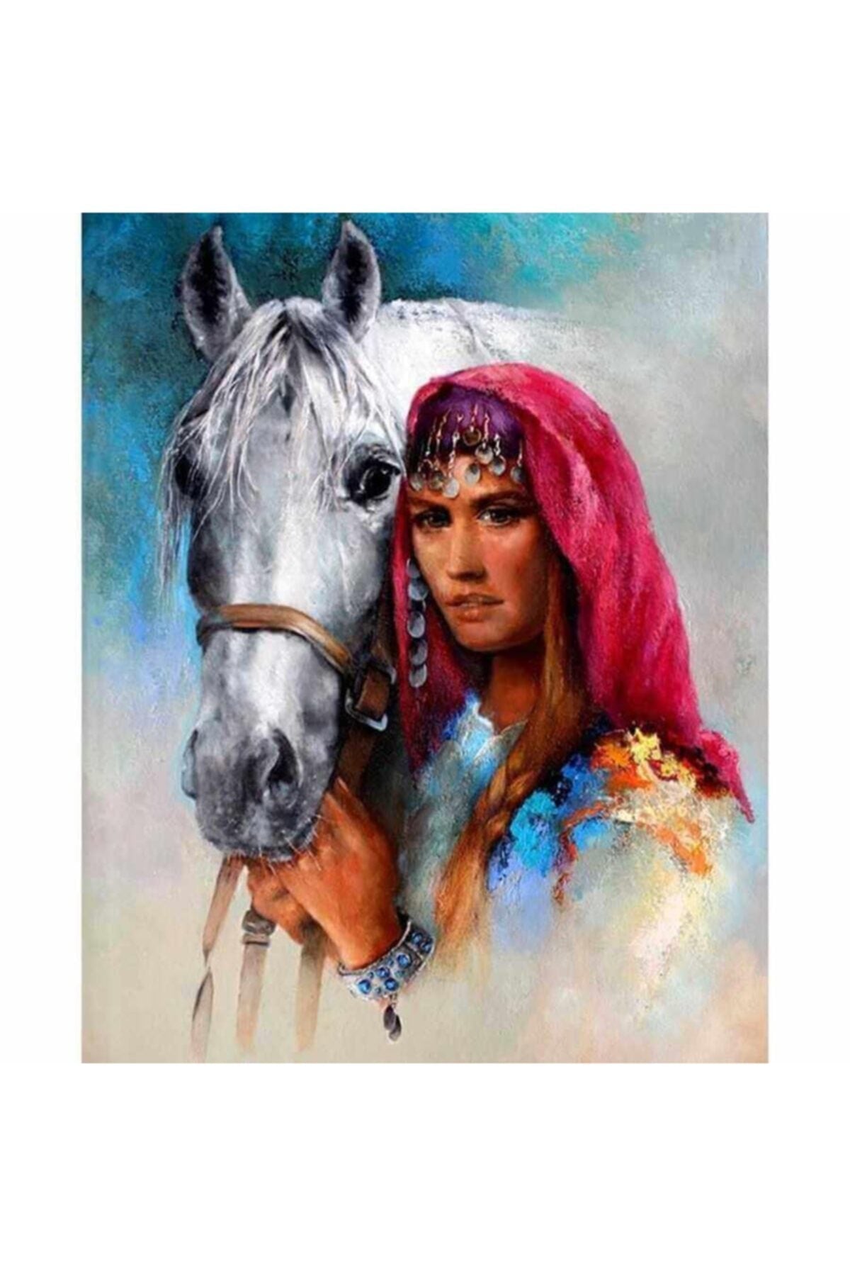 Sayılarla Boyama Seti Kasnaklı 40x50cm Boyalar Ve Fırçalar Dahil