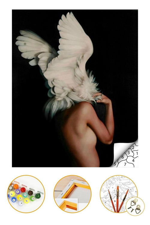 Sayılarla Boyama Seti Kasnaklı 40x50cm Boyalar Ve Fırçalar Dahil