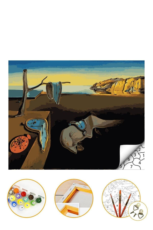 Sayılarla Boyama Hobi Seti "boyalar Ve Fırçalar Dahil Çerçeveli 40x50 cm