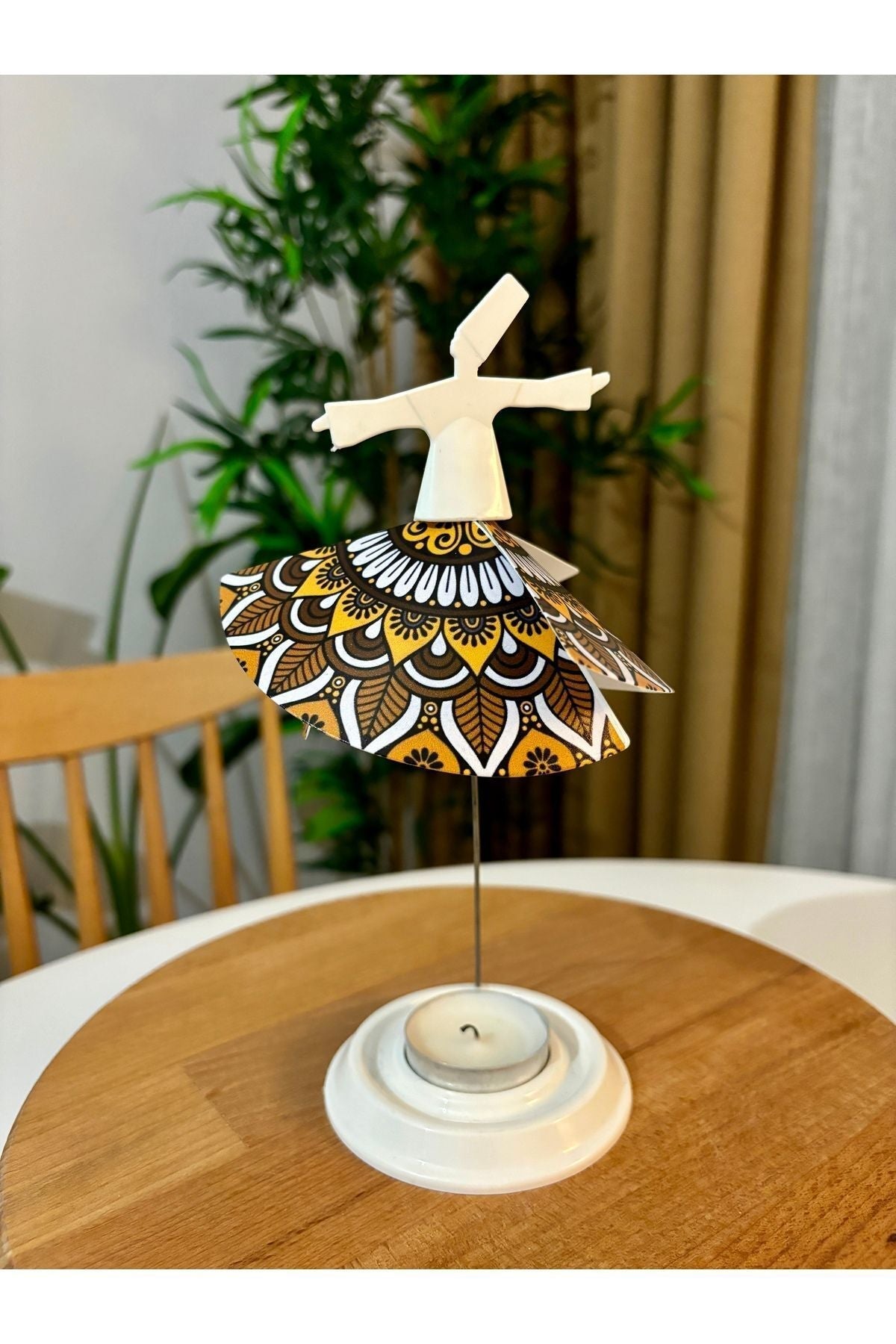 Mum Işığıyla Dönen Semazen - Dönen Mumluk - Kamer