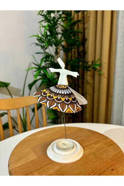 Mum Işığıyla Dönen Semazen - Dönen Mumluk - Kamer