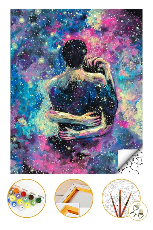 Sayılarla Boyama Hobi Seti "boyalar Ve Fırçalar Dahil Çerçeveli 40x50cm