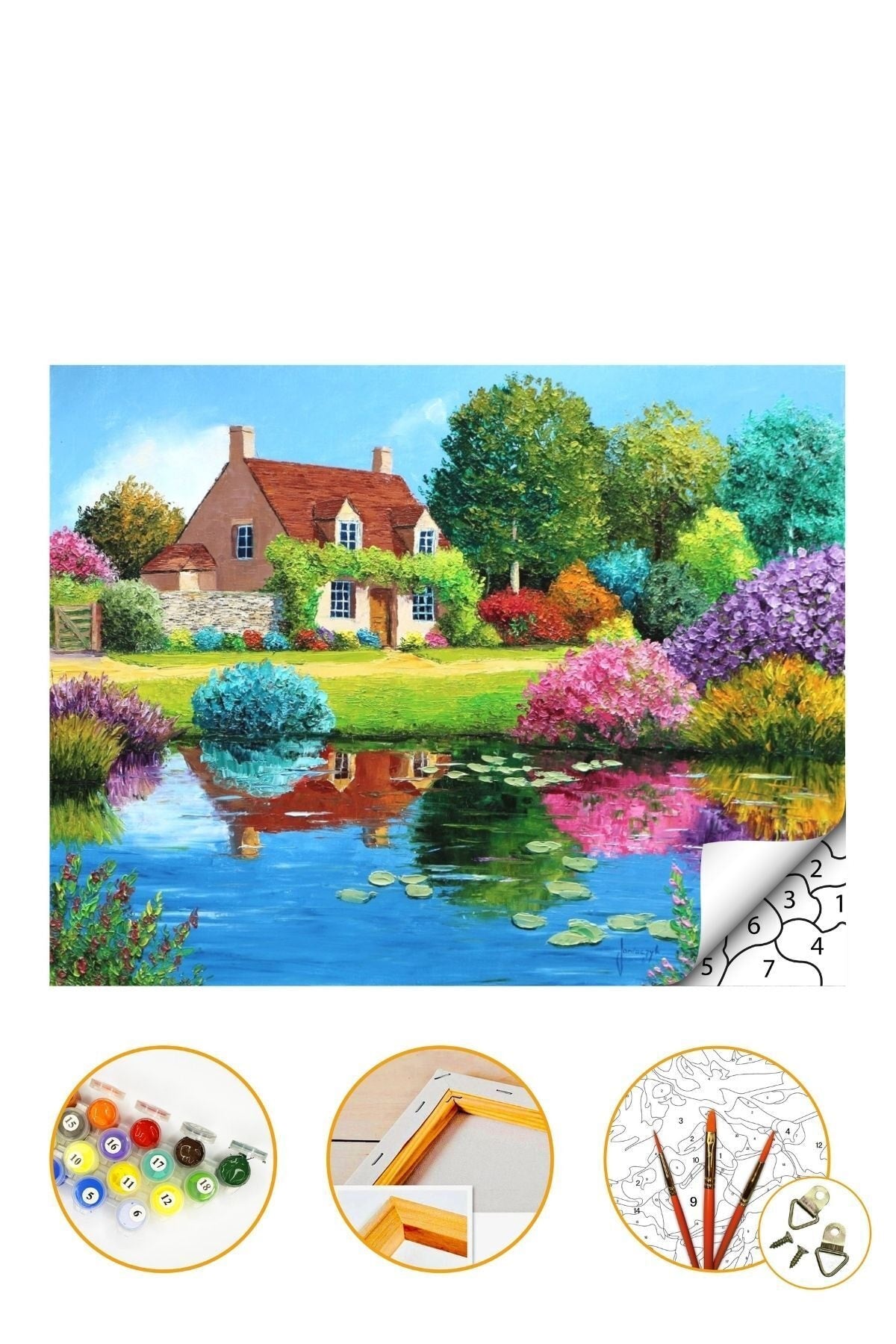 Sayılarla Boyama Hobi Seti 40 x 50 cm