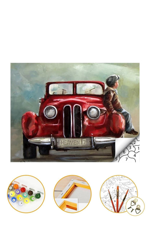 Sayılarla Boyama Seti Kasnaklı 40x50cm Boyalar Ve Fırçalar Dahil