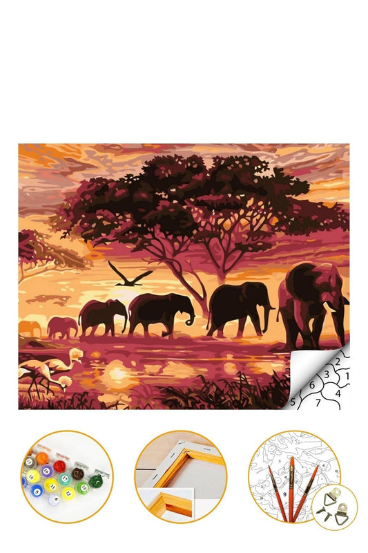 Sayılarla Boyama Hobi Seti 40 x 50 cm