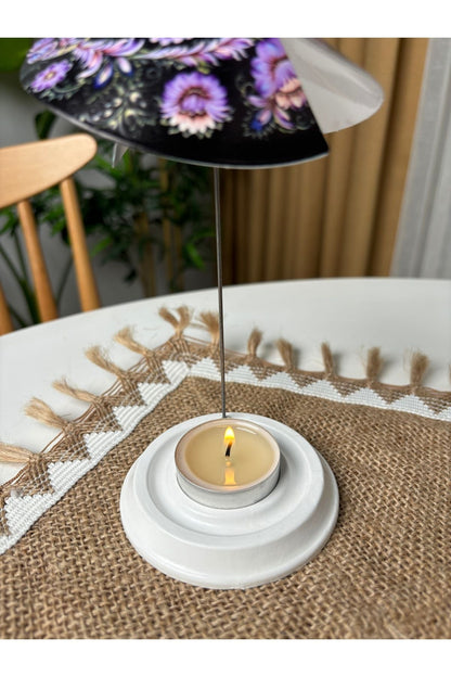 Mum Işığıyla Dönen Semazen - Dönen Mumluk - Isıyla Dönen Mumluk S14